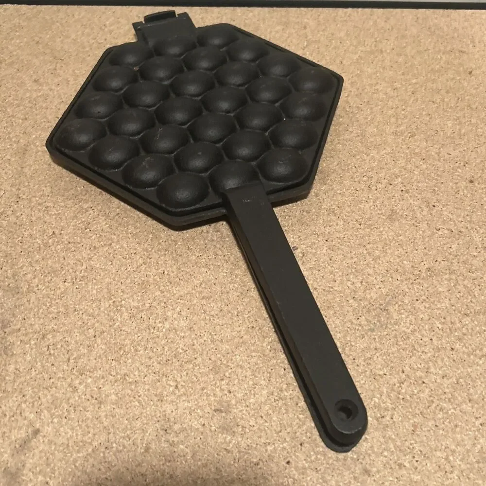 Handheld Bubble Waffle Maker Camping Breakfast Bubble Pancake Korean Pancake